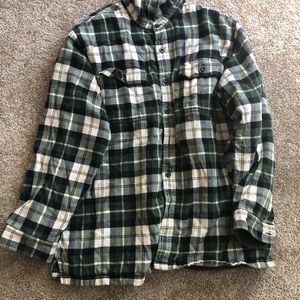 XL LL Bean Fleece Lined Flannel